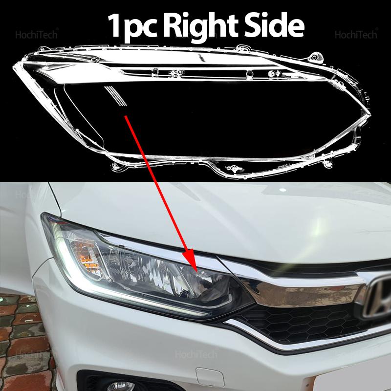 

For Honda City Grace Ballade 4th 2018-2022 Headlight Cover Car Headlamp Lens Glass Replacement Front Lamp Shade Auto Shell