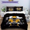 3pcs set Football Player 1 Quilt Cover + 2 Pillowcases, All Seasons Bedroom Setting, Perfect for Home and Dorm Decor a170