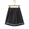 Plus Size Women's High Waist Lace Tencel Denim Capris Shorts - Slimming Wide Leg 