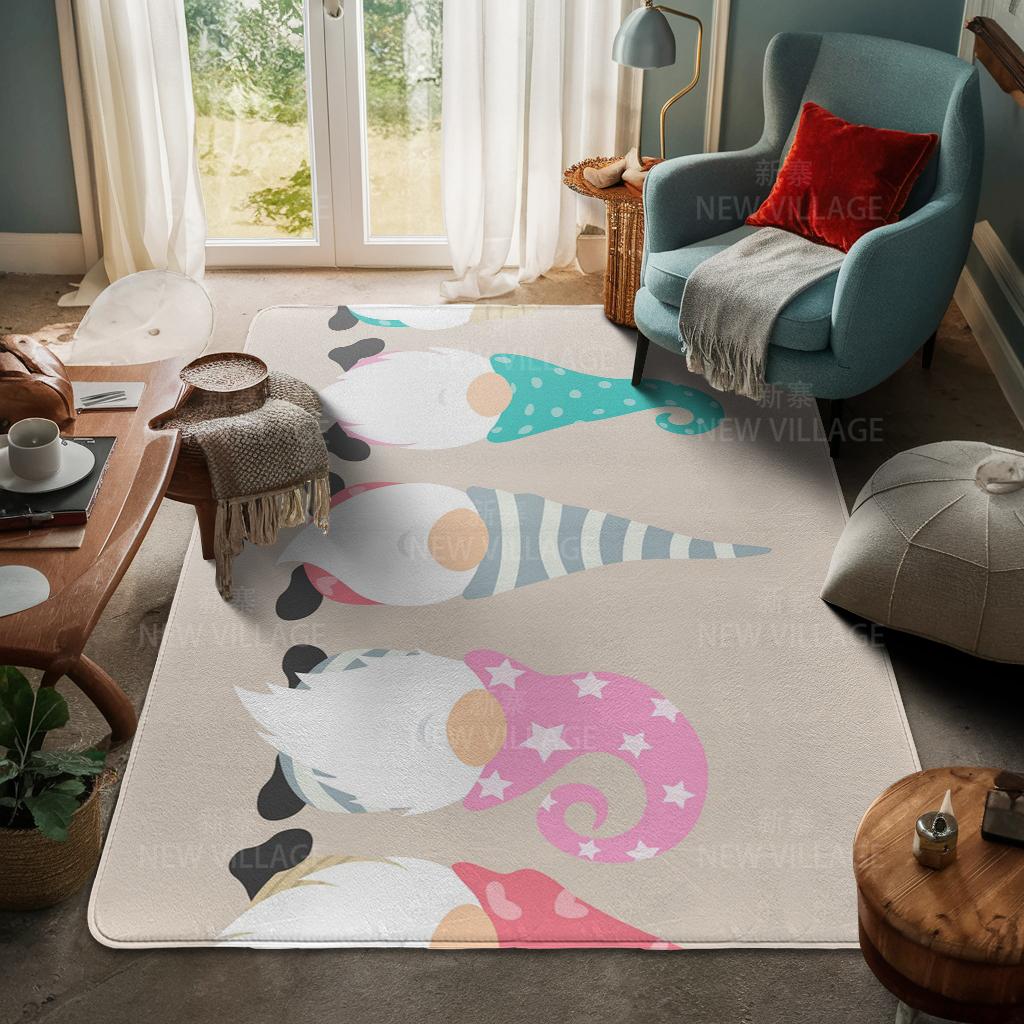 House Entrance Carpet Home Door Mat Living Room Bath Foot Bathroom Non-slip Water Absorption Rugs Bath Merry Christmas Winter