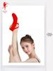 Children's and Adults' Red Canvas Ballet Shoes - Soft Sole Cat Paw Design for Dance Practice
