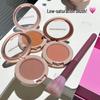 HERORANGE Monochrome Blush & Contour Palette: Natural Color, Long-Lasting, Smudge-Resistant, All-in-One.