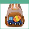 Kids Car Cartoon Backpack With Waterproof Oxford Fabric For School Learning