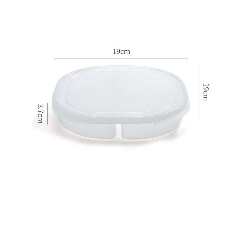 

4-Grid Refrigerator Storage Box Reusable Plastic Kitchen Food Fruit and Vegetable Fresh Keeping Case with Cover Dropshipping прозрачный белый