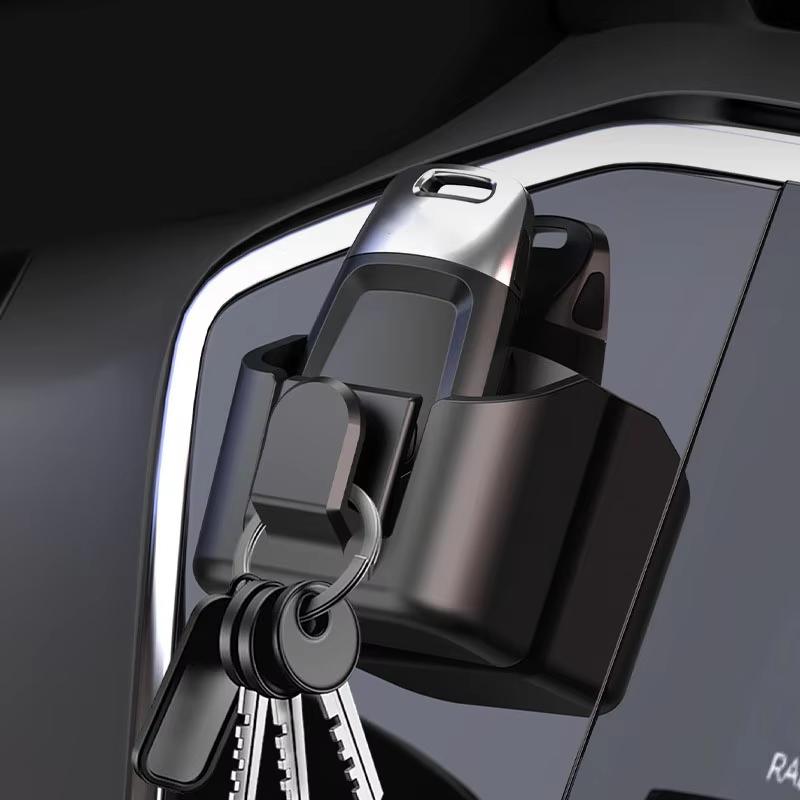 Car Dashboard Key Storage Box Reusable Back Adhesive Organizer Box Anti-Slip Dashboard Organizer Car Stowing Tidying Accessorie