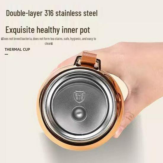 316 Stainless Steel Insulated Water Bottle - Large Capacity Star Design, Portable for Men & Women, Perfect for Tea & Outdoor Sports