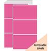 STARLIBOO Removable Colored Labels Stickers, 3X5 Inch Removable Large Label Stickers for Moving Boxes and Storage B- Waterproof- Tear Resistant