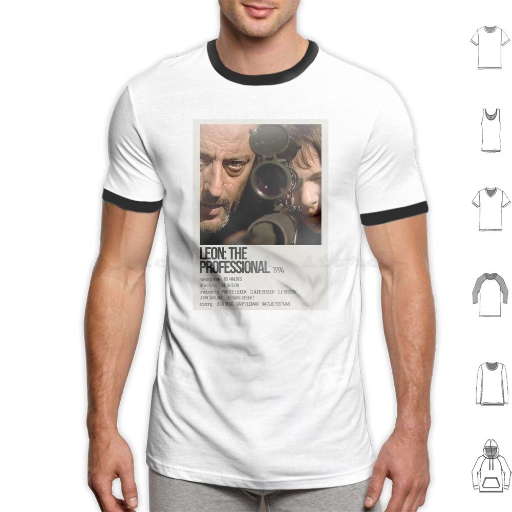 Léon Der ProfiGelb Schwarz Kunstwerk T-Shirt Baumwolle Herren Damen DIY Druck Leon Leon Der Profi Film Mathilda Natalie