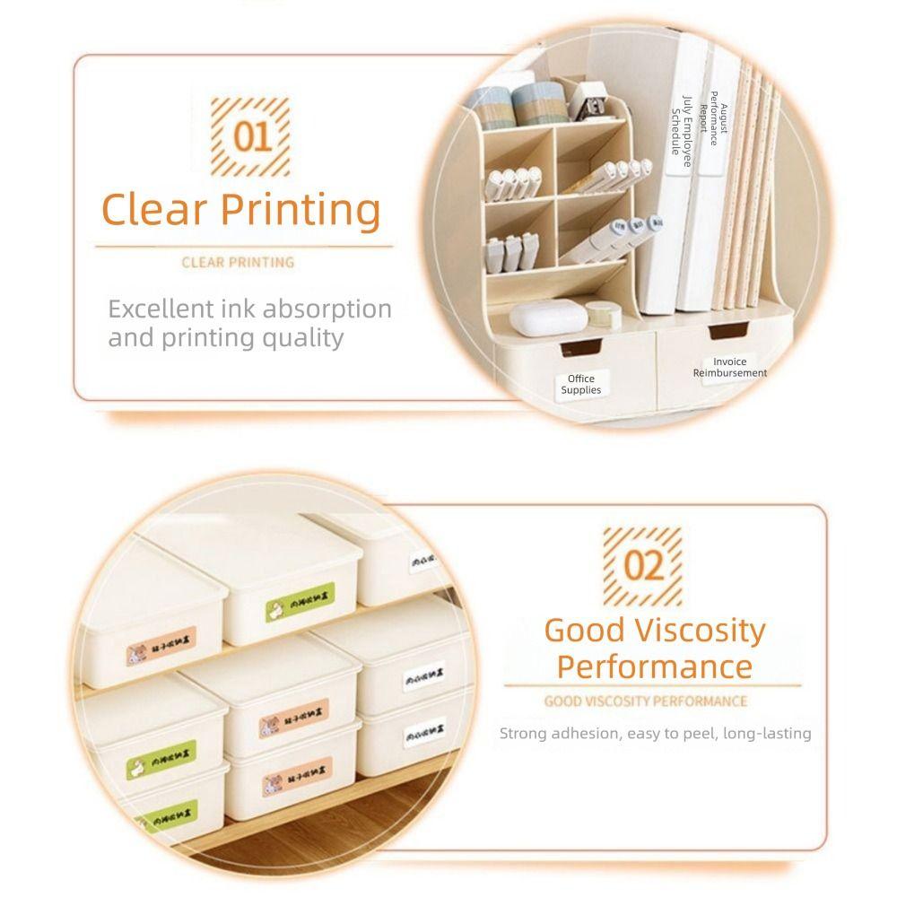 Back Adhesive Thermal Sensitive Paper Tags for P15/P12/P11/D30/D32/D35/Q30 Switch Sticker