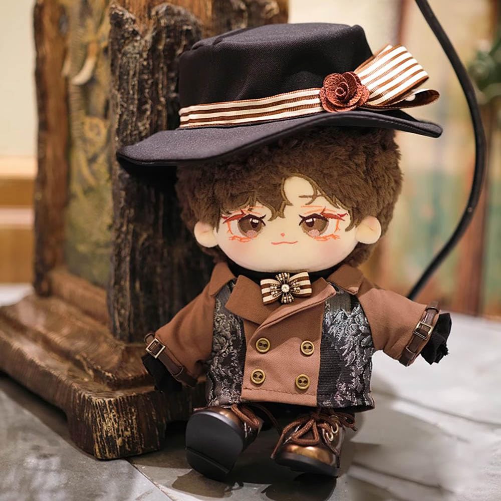 niannyyhouse 20cm Plush Clothes Vintage Hat Coat Shirt Pants Vest Leather Shoes Cotton Doll Doll Accessories Dress-Up