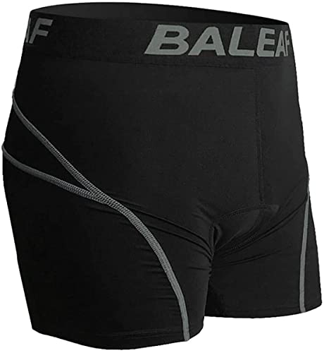 Ballyfe Men's Cycling Inner Pants with 3D Gel Pad for Road Bikes, Cross Bikes, and Racers, Shock Absorption, Pain Relief, Stretchy, Sweat-Wicking, Qui