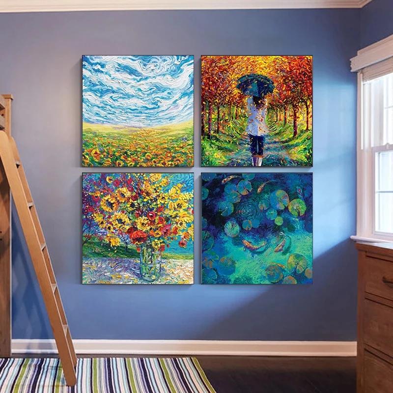 Famous Van Gogh Oil Paintings On Canvas Wall Art Poster and Prints Abstract Landscape Picture for Living Room Home Decor Cuadros