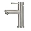 Robinet de salle de bain - NETTLIFE - Robinet lavabo inox brossé - Mitigeur monocommande - 2 trous - Hauteur 100 mm