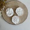Flower Carved Resin Mold with Hole for DIY Art Craft Hanging Decorations Soap Gypsum Ornaments Valentine Gift Home Decor