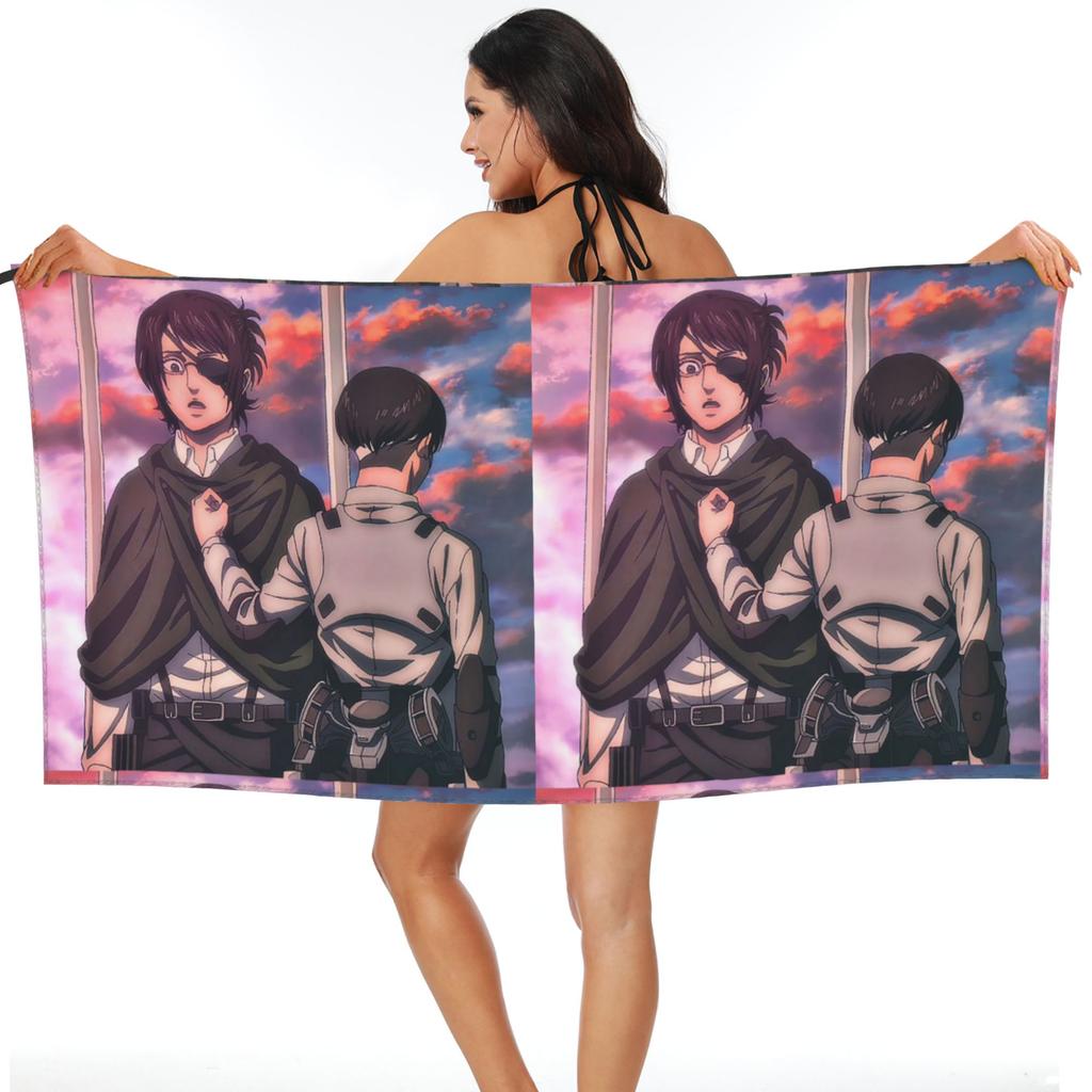 Attack On Titan Zeke Yeager Beach Towel Soft Microfiber Quick Dry Absorbent Quick Towels For Pool