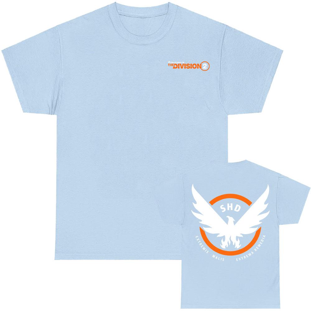 Tom Clancy's The Division 2 SHD T-Shirt Rundhals Kurzarm Lässiges Lockeres T-Shirts Herren Damen Kleidung Spieldesign Grafik T-Shirt