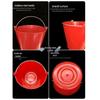 Lukun Heavy-Duty Plastic Round Buckets