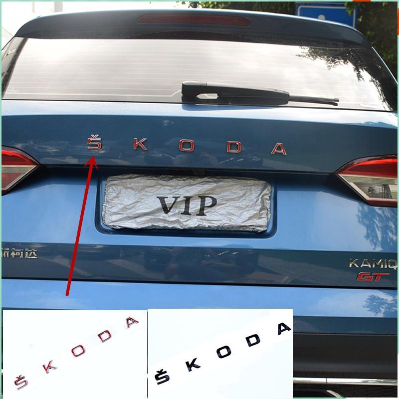 

S1koda letter Car Rear Enblem Badge Sticker for S1koda SUPERB OCTAVIA FABIA etc.
