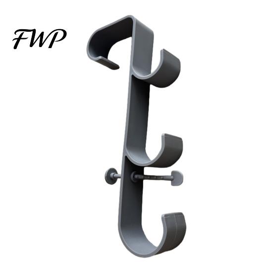 Non-invasive Pool Bracket Hooks Adjustable Swimming Hanger Drill-Free U-shaped Hook Installation Durable Multifunctional Storage for Poles Hardware