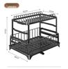 Cross-border Kitchen Sink Storage & Drainer Rack for Bowls, Dishes, and Utensils