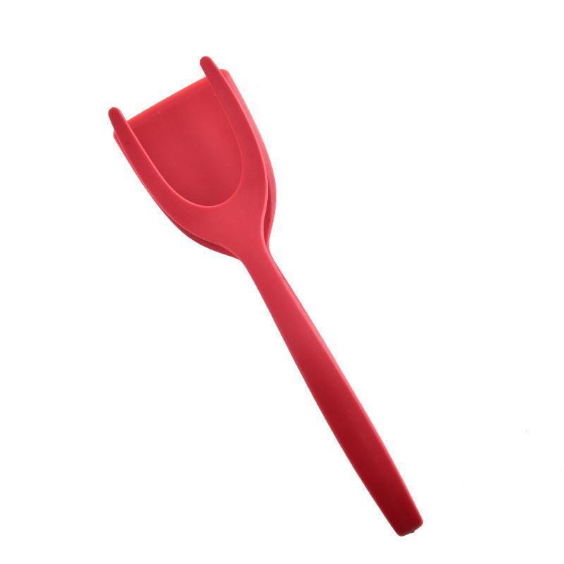 

Нейлонова лопатка для кухні «два в одному» для стейків і смаження — ідеально підходить для тостів і омлетів steak tongs червоний