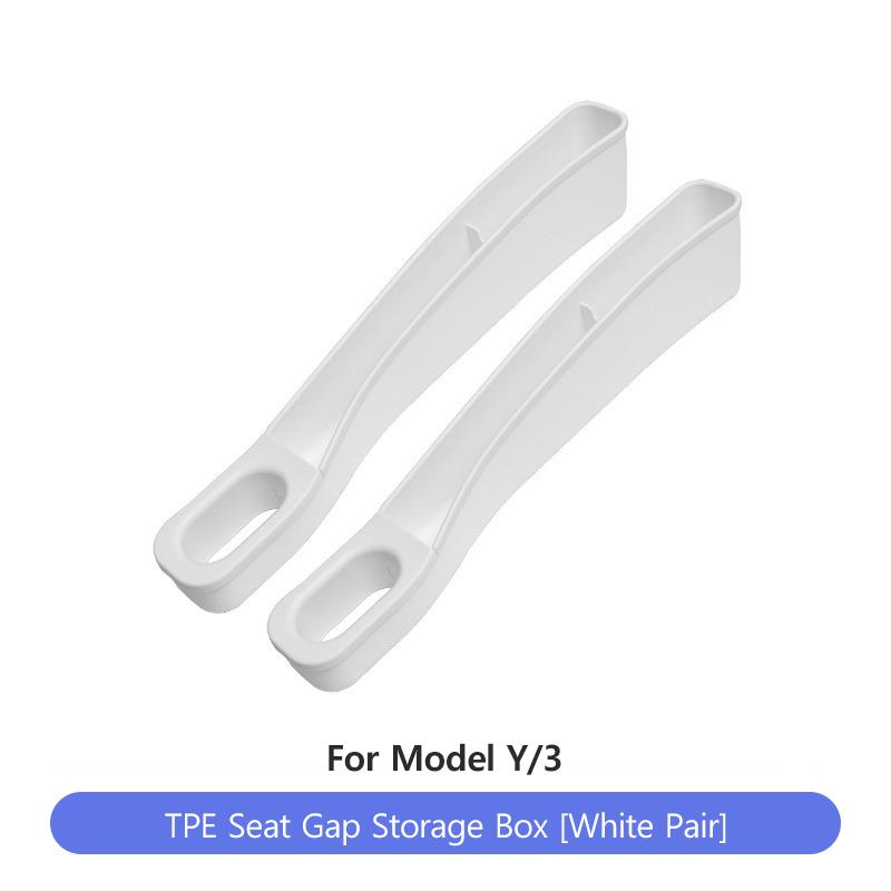 TPE Seat Gap Storage Box For Tesla Model Y 3 Car Storage Box Automotive Storage Modification Parts Car Interior Accessories