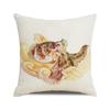 Watercolor Illustration of Octopus Squid Digital Printing Short Plush Pillow Covers for Car Sofa Office Cushion Cover Home Goods