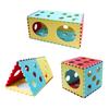 Cat Tunnel Felt Cube Tunnel Toy Kitten Play Tube Cat Hideaway Cave with Interactive Peek Hole for Indoor Cats Assembly Required