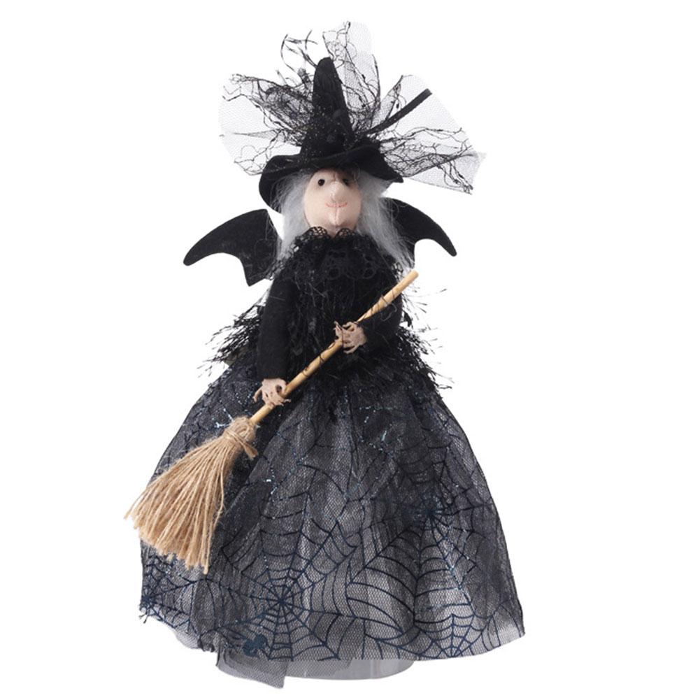 

1/2/4 шт. Кукла в виде дома с привидениями с украшениями из метлы, реквизит для украшения дерева, кукла-ведьма, украшение на Хэллоуин, фестиваль привидений