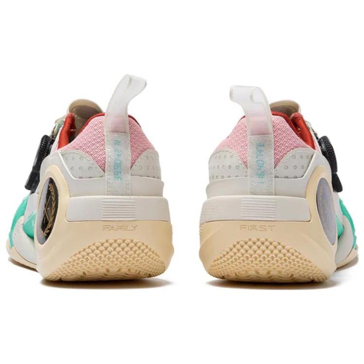 Li Ning WOW 9 Basketball Shoes Men's Low top White/Pink/Blue ABES003-1