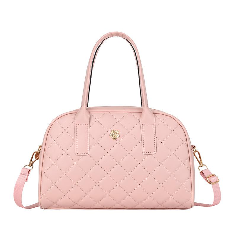 Women's Rhombus Embroidered Bag, New Fashionable and Simple Women's Bag, Handbag, Casual Shoulder Bag, One Piece.