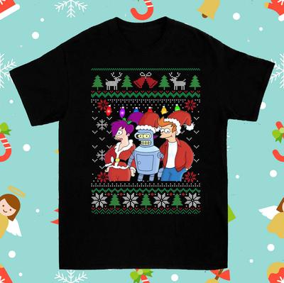 Navidad Futurama Christmas T-Shirt Unisex Cotton Tee All Sizes LI1353