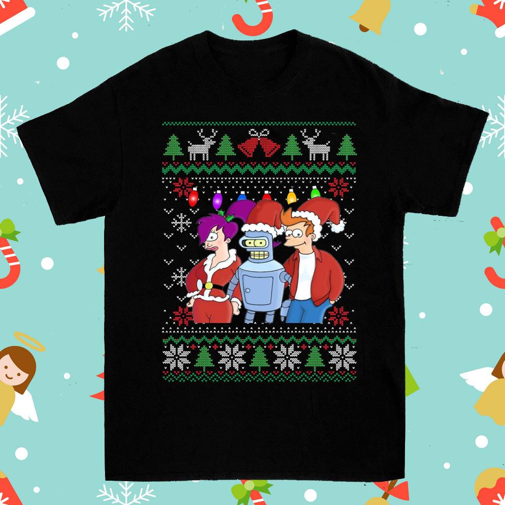 

Navidad Futurama Christmas T-Shirt Unisex Cotton Tee All Sizes LI1353 5XL різнокольоровий