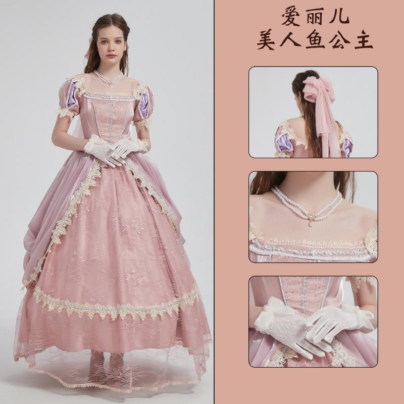 Snow White Ariel Anna Cinderella Bell Elsa Dress Adult Performance Costume