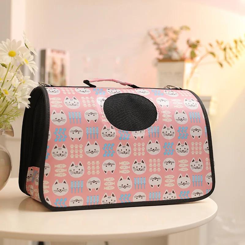 

Рюкзак для кошек, кожаный, разноцветный, с разными узорами, многофункциональная сумка для домашних животных из ткани Оксфорд, портативная сумка для прогулок для домашних животных 22-29CM