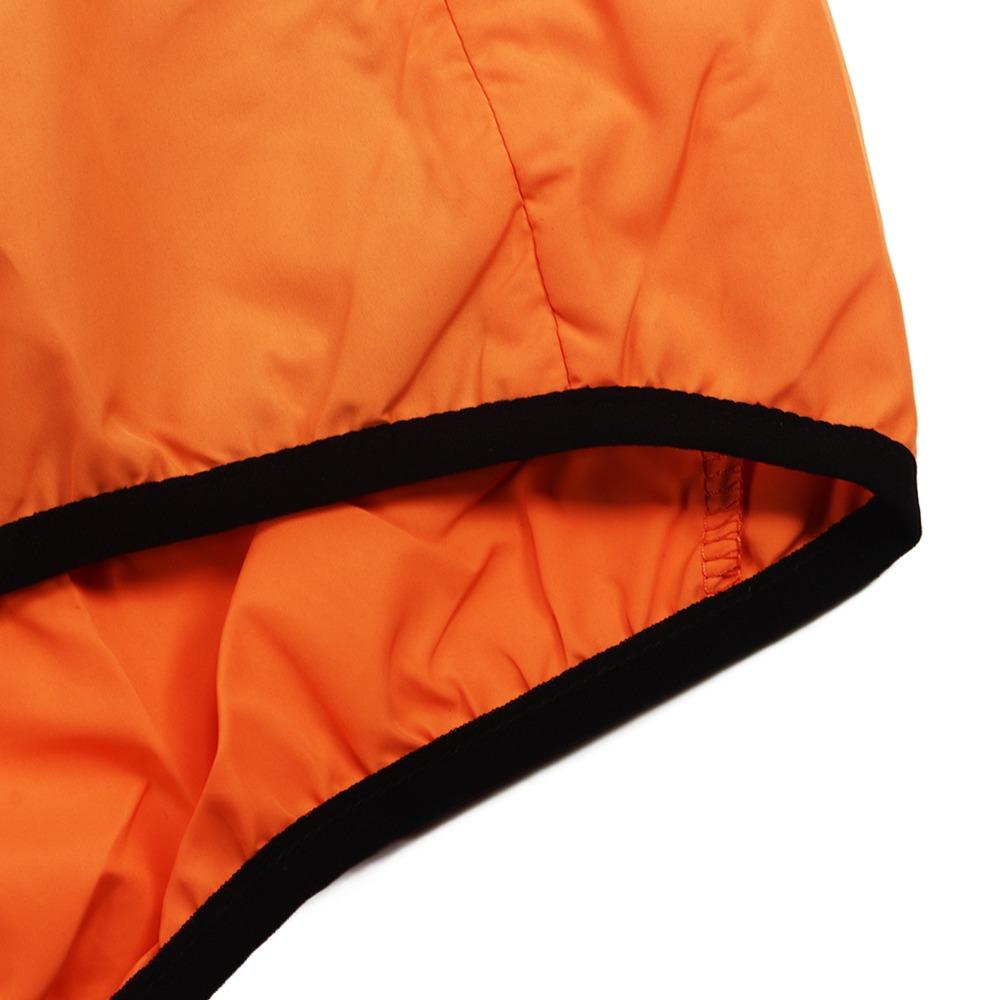Veste de cyclisme orange coupe-vent pour moto tout-terrain et cyclisme, pour les sorties pêche