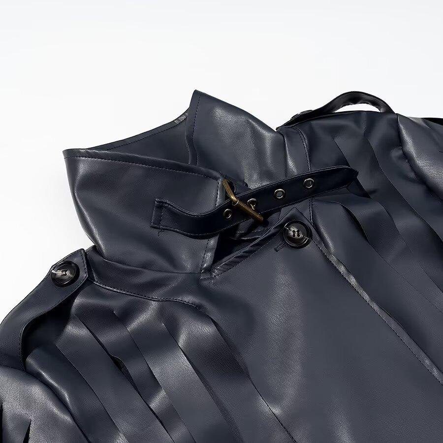 European and American style, new women's clothing, fashionable, casual, versatile, classic, fringed leather jacket