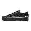 adidas Pantofi sport casual confortabili cu vârf jos din piele textilă Neo Bravada, unisex, negru alb HP9682