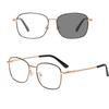 Photochromic Sunglasses Anti Ultraviolet Transparent Frame Eyeglasses Fashion Korean Elegant Simple Eyewear Women