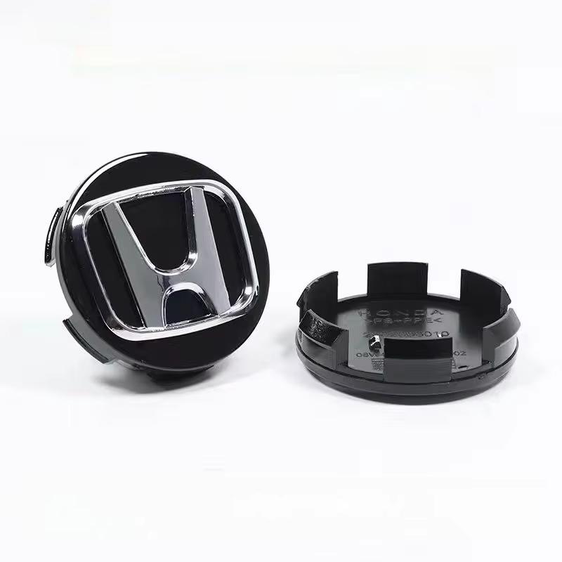 4Pcs 58/69MM Car Badge Wheel Hub Center Cover Stickers For Honda Fit Jazz GK5 Civic Type-R CRV Pilot Accord Insight Spirior City