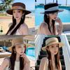 Classic French Vintage Pearl Sun Hat With Wide Brim For Summer Outdoor Sun Protection