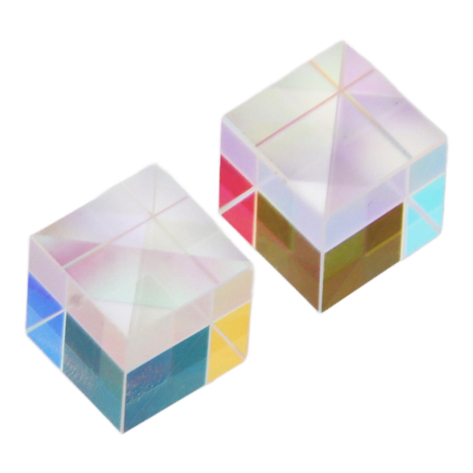 

2Pcs Optical Glass Prism Mini Fantastic Refraction Smoothing Educational RGB Dispersion Prism for Teaching Photography