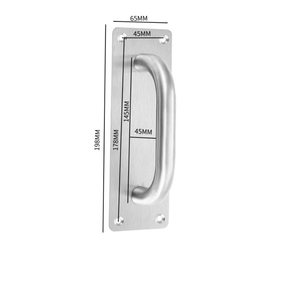 Furniture Handle Heavy Duty Barn Door Pull Stainless Steel Gate Door Handle Door Plate Handle  Push