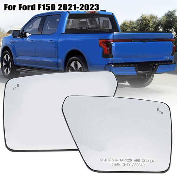 ML3Z-17K707-H ML3Z17683: Left Rearview Mirror Glass for Ford with Blind Spot & Heating Features