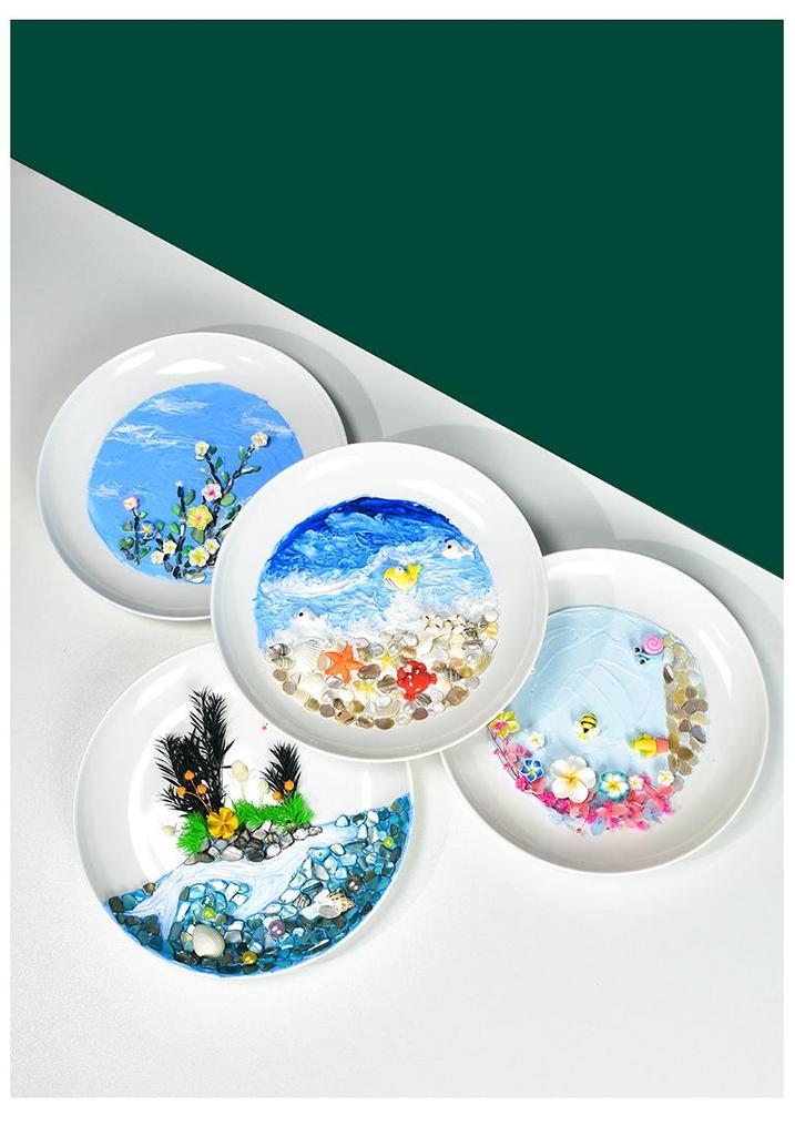 DIY Mosaic Plate Painting Kit: Creative Parent-Child Educational Ornament for Kindergarten