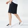 Anta Training Series Solid Color Logo Mid Waist Straight Leg Five Point Shorts Men Shorts Black 152327318-2