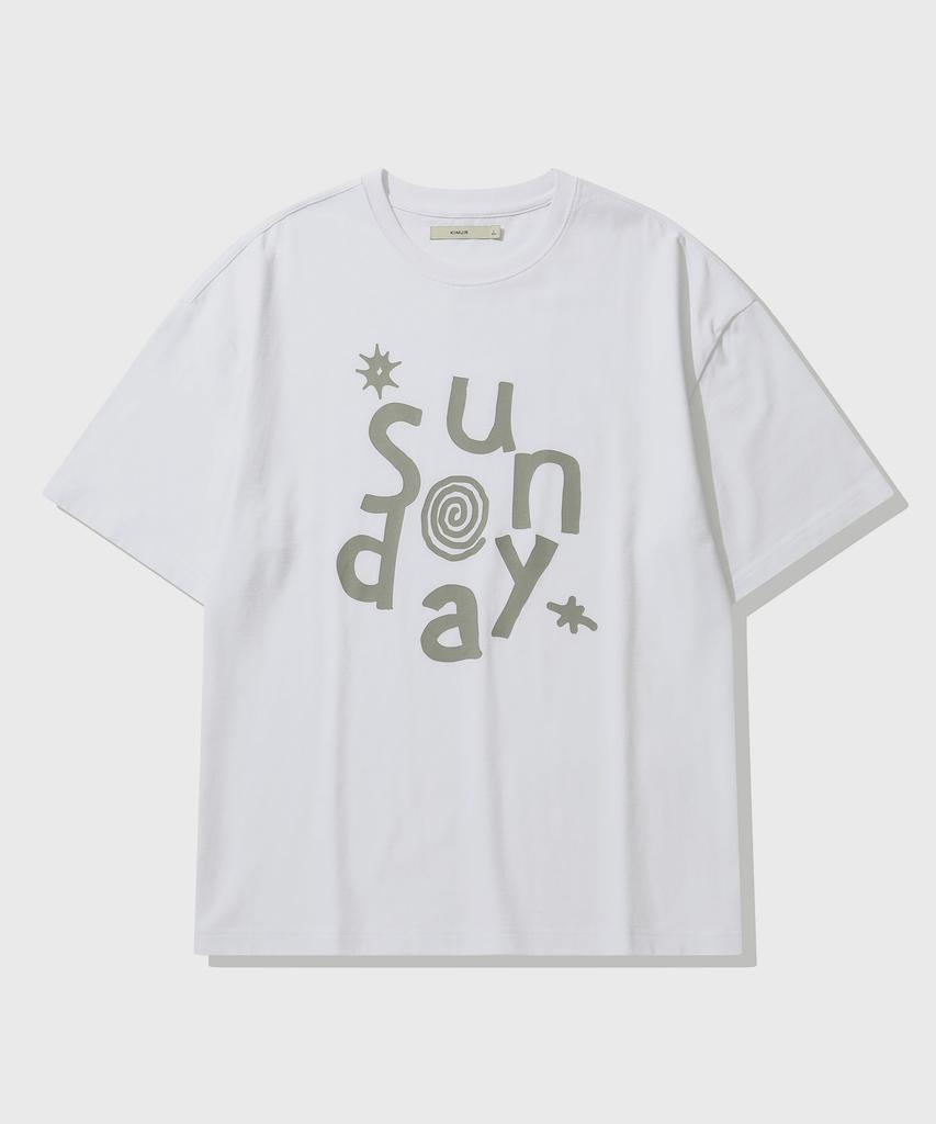 KIIMUIR Sunday Vibe Short Sleeve T-Shirt_White