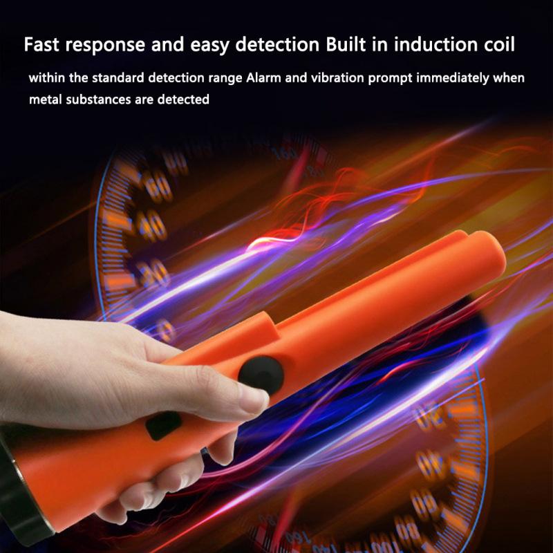 Ruční detektor kovů s LED světlem přenosný IP66 vodotěsný prachotěsný zahradní detekční nástroj