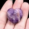 1 Stück Heilkristall Naturstein Heimdeko Herzform Amethyst Tigerauge Anhänger Zubehör