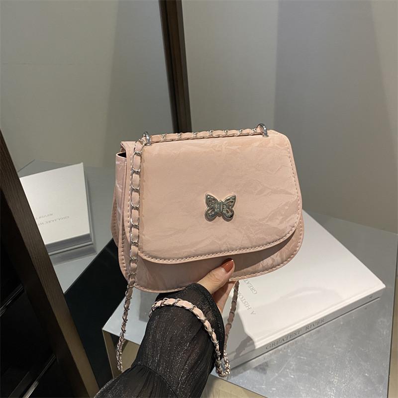 

Chic Black Pu Crossbody Bag For Women With Stylish Minimalist Design Perfect For Daily Outfits Pink